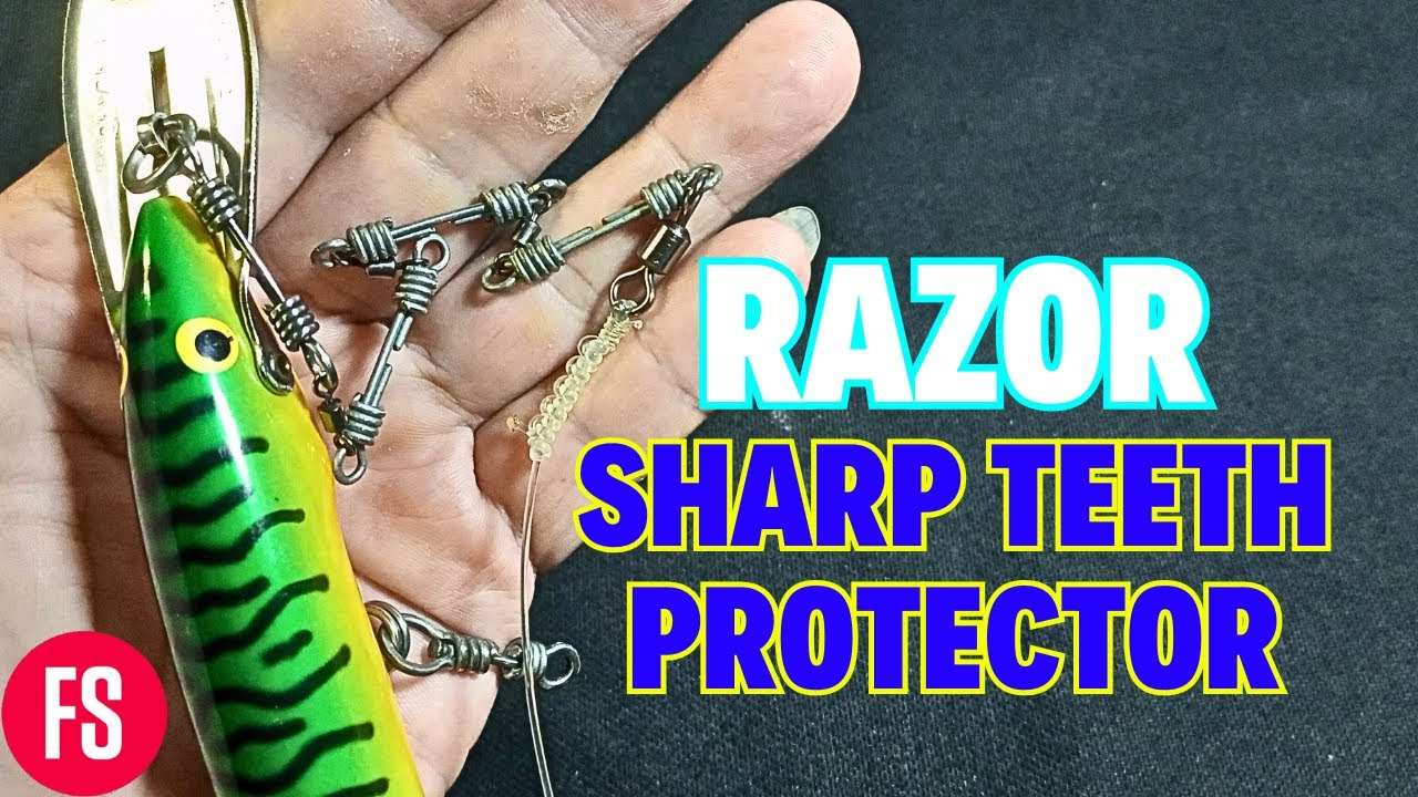 How To Make Your Own !!! RAZOR SHARP TEETH PROTECTOR Fishing