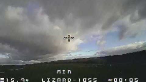 Eachine Lizard 105S - First FPV Flight, stock battery and PIDs