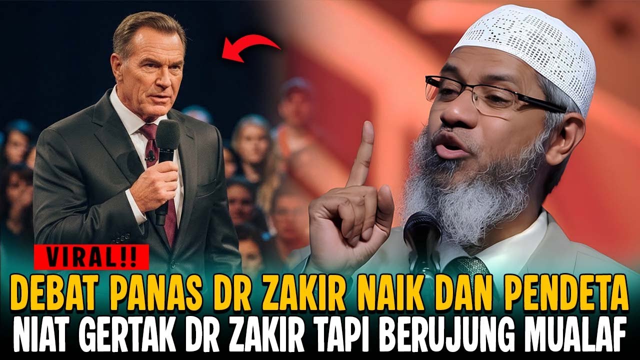 DEBAT PANAS‼️ DR ZAKIR NAIK DAN PENDETA, AWALNYA GERTAK DR ZAKIR NAIK MALAH BERUJUNG SYAHADAT