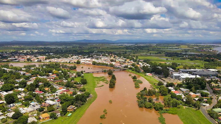 Maitland NSW Flood March 2022 - Drone Footage (9-9.5 metre peak)