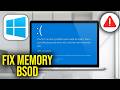 How To Fix Memory Management Blue Screen Error on Windows 11/10