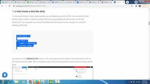 Hide Header in Divi Theme | Hide Footer in Divi Theme