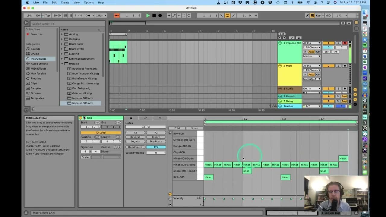 Ableton Sequencing 1 Drum sequencing in Ableton Live Standard 11 YouTube
