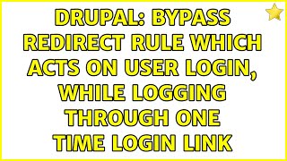 Drupal: Bypass Redirect Rule which acts on user login, while logging through one time login link
