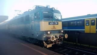 Z50-es zónázó érkezik a V43 2254-es Fecske & Napfény IC indul a V43 1276-os Szilivel #máv #vasút