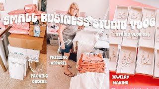 Day in the Life of a Small Business Owner, ASMR Packing Orders, Studio Vlog 038