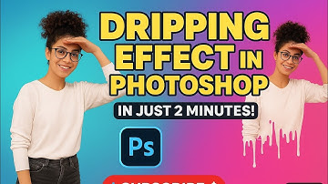 How to Create Dripping Effect in Photoshop in Just 2 Minutes #photoshoptutorial #viralvideos