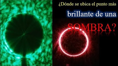 ¿Dónde se ubica el punto más brillante de una sombra? Punto de Poison o de Arago