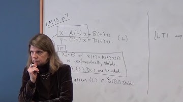 EE 221A: Linear Systems Theory, Lecture 15b, 16a