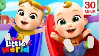 Ten Babies On The Slide   More Kids Songs & Nursery Rhymes by Little World