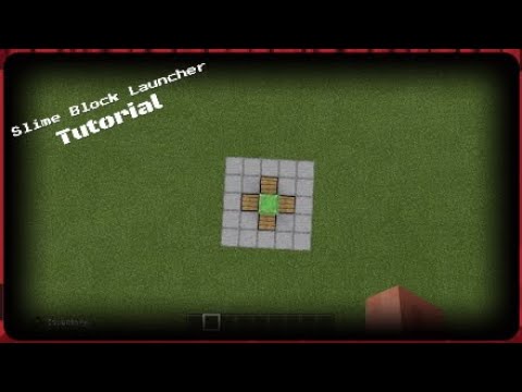 Minecraft Simple Slime Block Launcher Youtube
