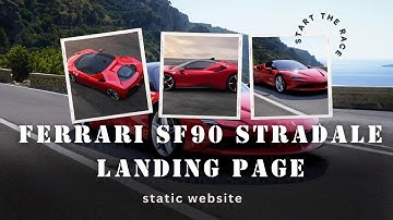 FERRARI SF90 STRADALE website using HTML,CSS, BOOTSTRAP.     #html #css #bootstrap