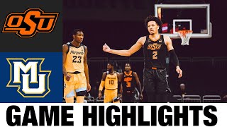 Oklahoma State vs Marquette Highlights 2020 College Basketball Highlights