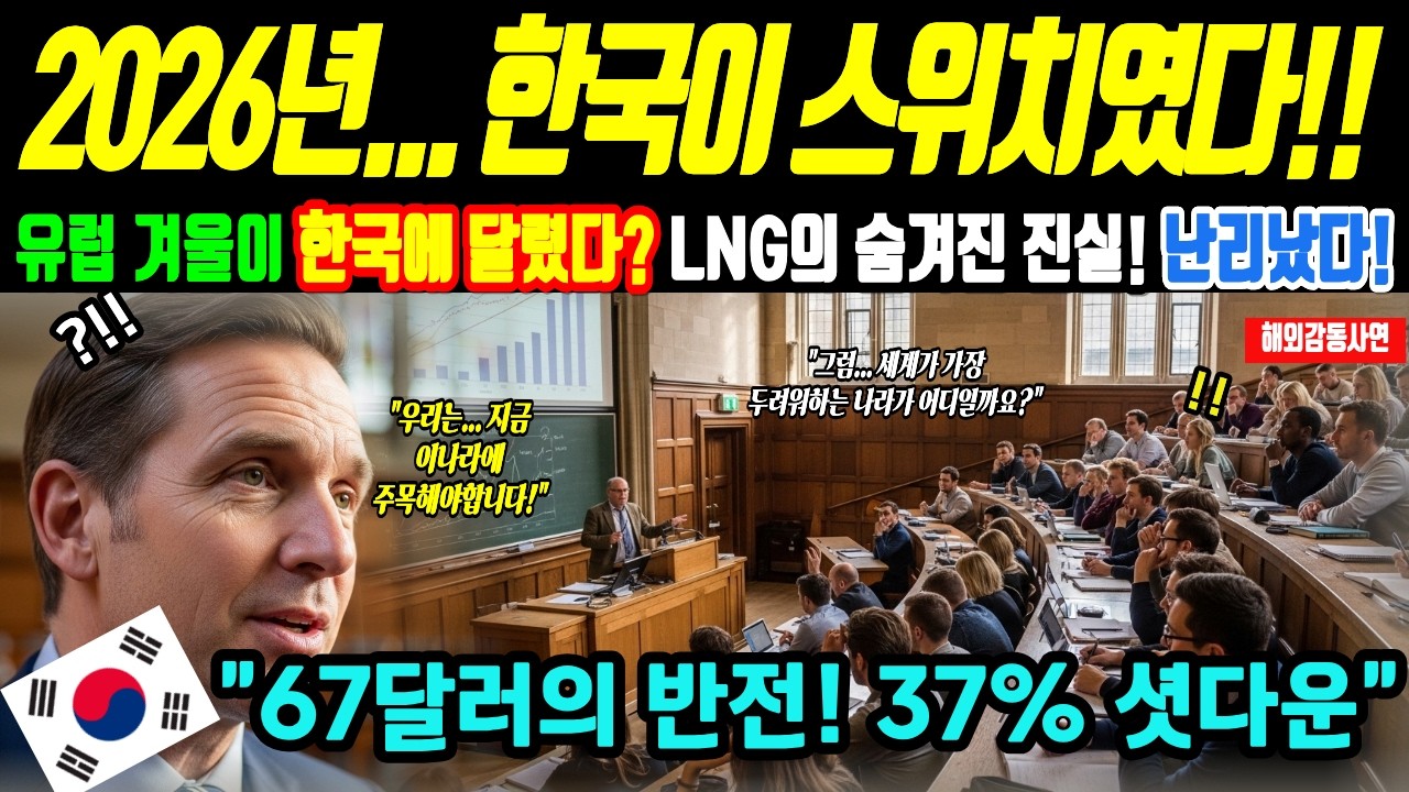 [해외감동사연] 옥스퍼드 “세계 1위는 한국”…유럽이 충격에 빠진 이유! 미국도 중국도 아니었다…2026년 세계가 가장 두려워한 나라