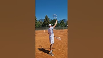 Topspin Tennis Serve Tip - Throw The Racket And Spin It