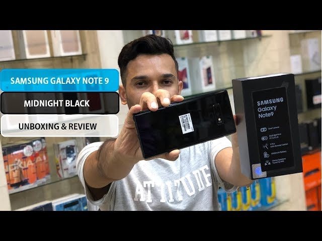 SAMSUNG GALAXY NOTE 9 MIDNIGHT BLACK - YouTube