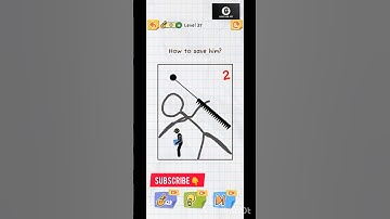 Draw 2 safe Level 37 How to Save him ? #shortsfeed #games #draw2save #gameman420