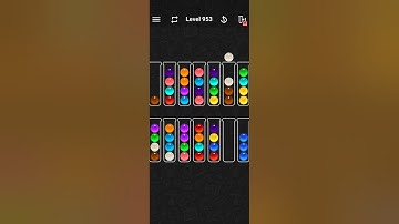 Ball Sort Color Water Puzzle Solution Level 953