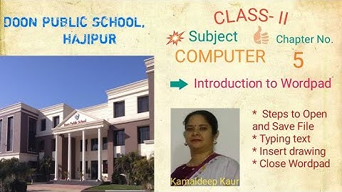 Introduction to Wordpad