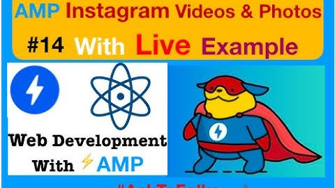 #14 How to Add Instagram photo and video on AMP Pages|amp Instagram caption|AMP tutorials|AskToFolks