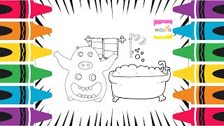 Garten Of BanBan Coloring Pages | CHEF PIGSTER BACKSTORY! | Creative Coloring