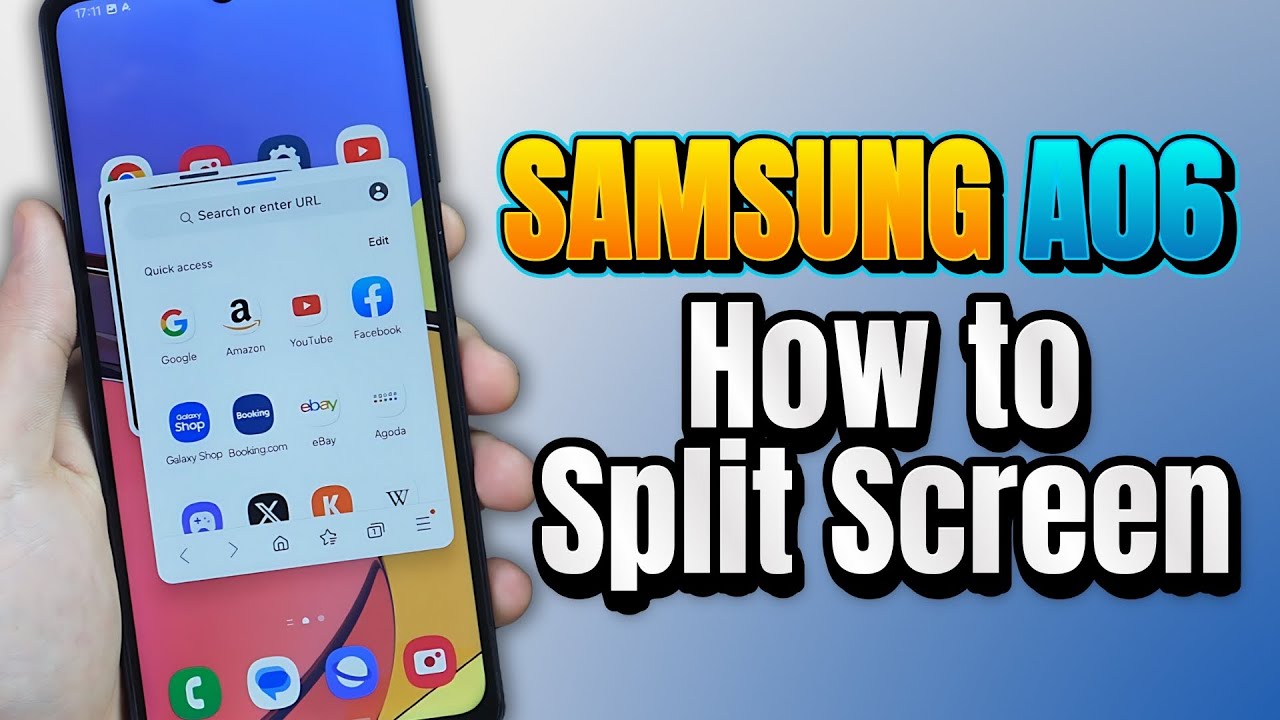 How to Use Split Screen on Samsung Galaxy A06 - YouTube