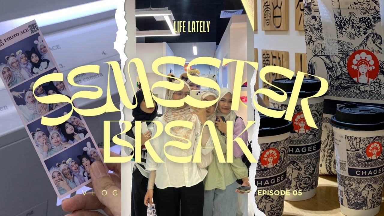 semester break vlog! 🍨🧃 ⋆˚✿˖°