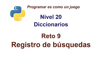 Python - Nivel 20 - Reto 9 - Registro de búsquedas.