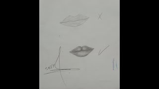 رسم الشفاة بطريقه صحيحه خطوه بخطوه