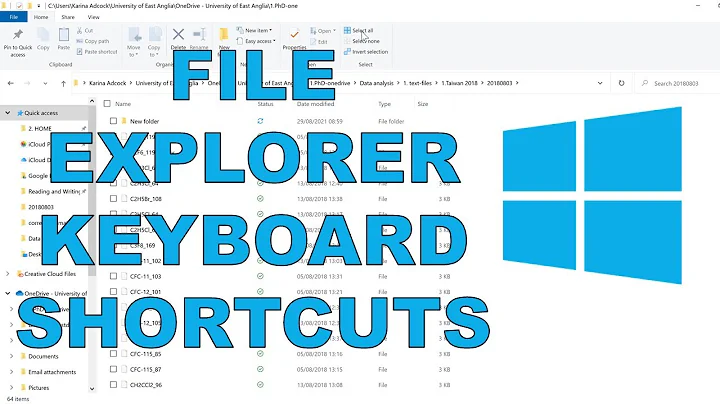 Windows File Explorer Keyboard Shortcuts