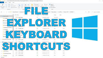 Windows File Explorer Keyboard Shortcuts