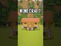 【マイクラ建築】簡単なレンガ屋根ハウスを建築してみた #shorts #minecraft #マイクラ #マイクラ建築