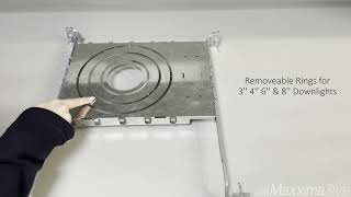 3l4l6l8 inch Slim Downlight Rough-In Plate (10 pack)