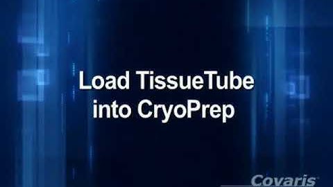cryoPREP Introduction to Tissue Dry-pulverization
