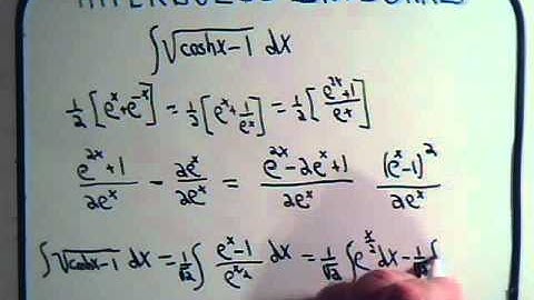 Inverse Hyperbolic Functions Example 4