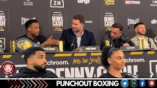 TYLER DENNY AND FELIX CASH HEATED EXCHANGE AT PRESS CONFERENCE #dennycash #matchroomboxing #dazn