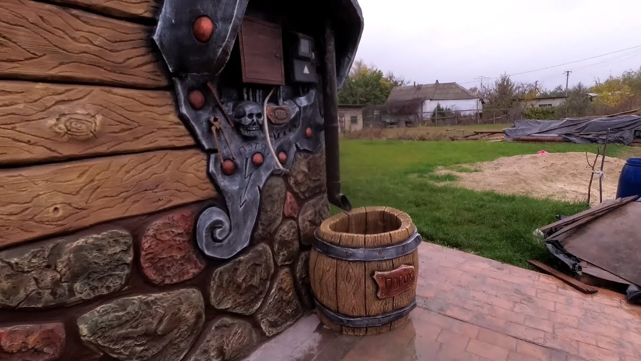 ПОКРАСКА  БОЧЕК ИЗ цемента  и  как  их  вывезти  из  мастерской,что  для  этого  нужно.