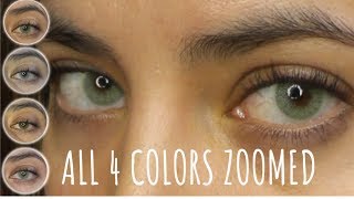Solotica Hidrocor Rio Collection on Brown Eyes *ZOOMED!*