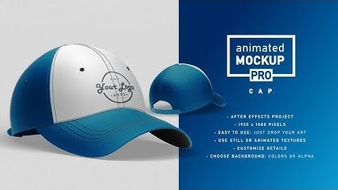 Animated Mockup PRO Cap AFTER EFFECTS Template Videohive 32523603
