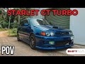 Toyota Starlet GT Turbo POV Drive GoPro 9