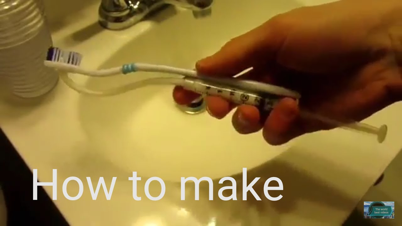 How to Make Toothpaste Dispensing Toothbrush EASY from YouTube channel