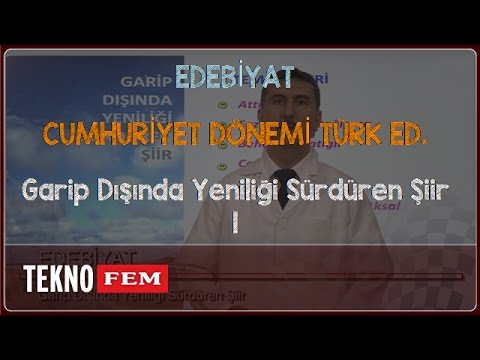 YGS-LYS EDEBİYAT - Garip Dışında Yeniliği Sürdüren Şiir 1