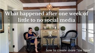 How I created more 'me time' and lessened my time on social media