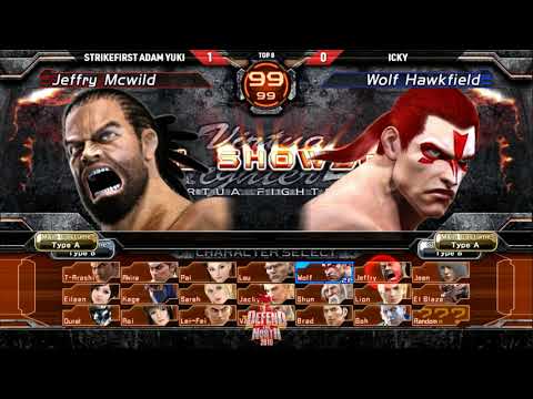 Virtua Fighter 5 TOP 8 - Adam Yuki (Jeffry) vs. Icky (Wolf) @Defend the North 2019 [4k/60fps]