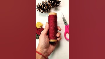 Make your own Macrame Maple Leaf 🍁 Step by Step tutorial #diy #shorts #macrame