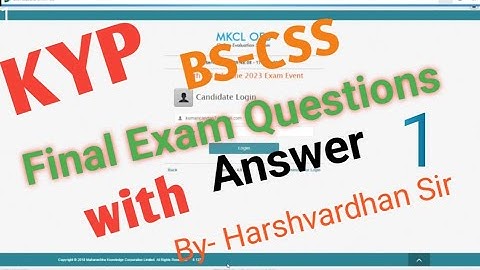BS-CSS FINAL EXAM||BS-CSS QUESTION ANSWER||KYP BS-CSS FINAL EXAM QUESTION WITH ANSWER