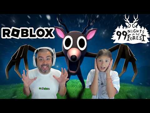 МАЯ МЕ УЧИ ДА ИГРАЯ ROBLOX! 😱 (99 Nights in the Forest) Оцеляваме 99 нощи в гората в Roblox ⛺