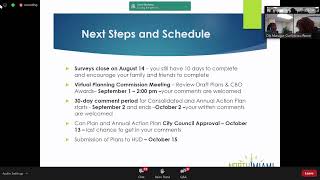 Virtual Public Input Session - 08/04/2020