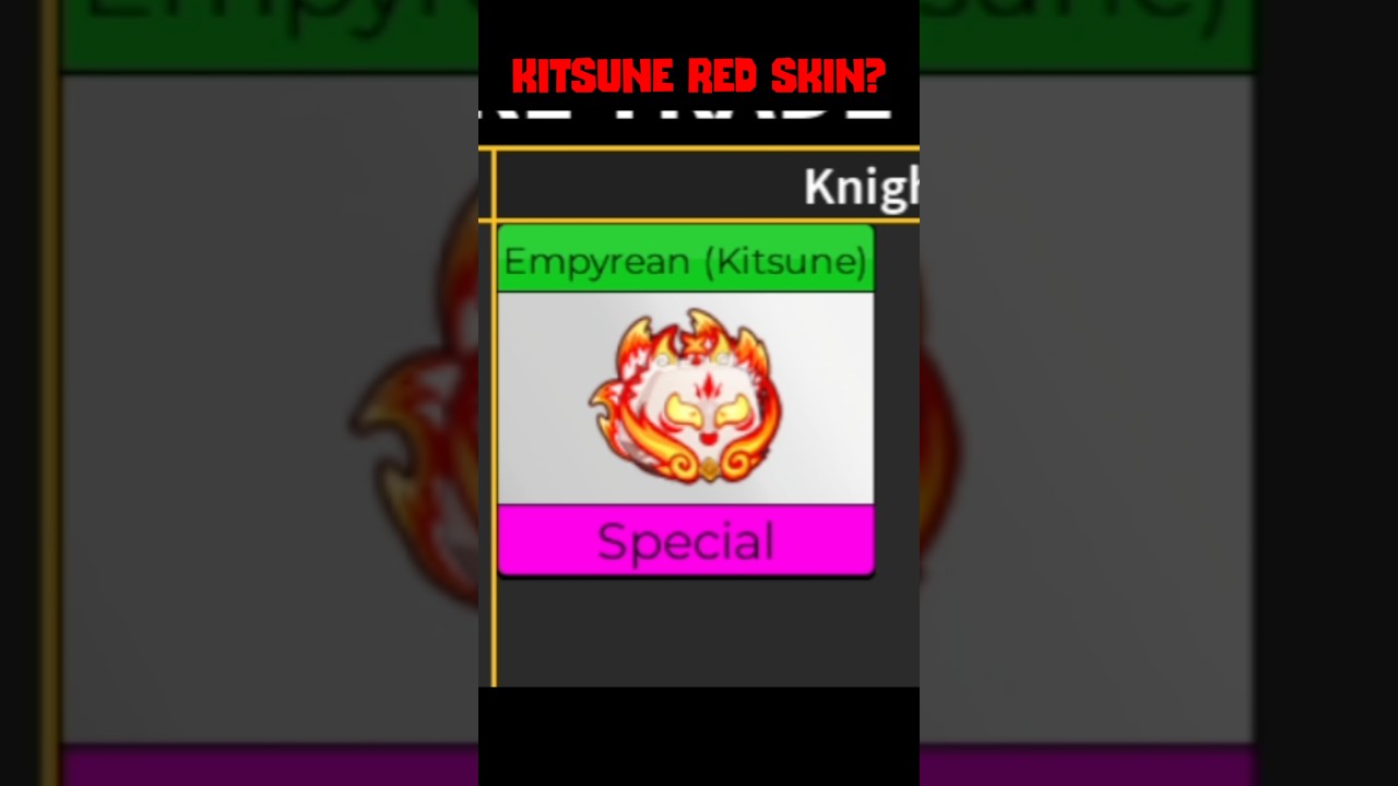 Trading for new Empyrean Red Kitsune in Bloxfruits for Purple lightning #bloxfruits #roblox