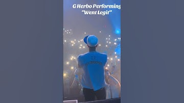 Thumbnail of g herbo performing 'went legit' live
